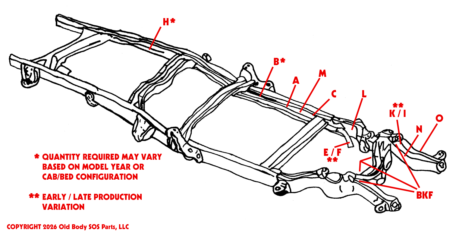 old body sos parts gmt400 obs chevy gmc frame diagram 1988 1989 1990 1991 1992 1993 1994 1995 1996 1997 1998 1999 2000